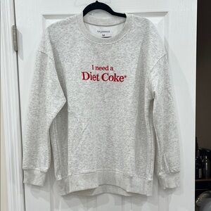 Gray 'I Need a Diet Coke' Sweatshirt